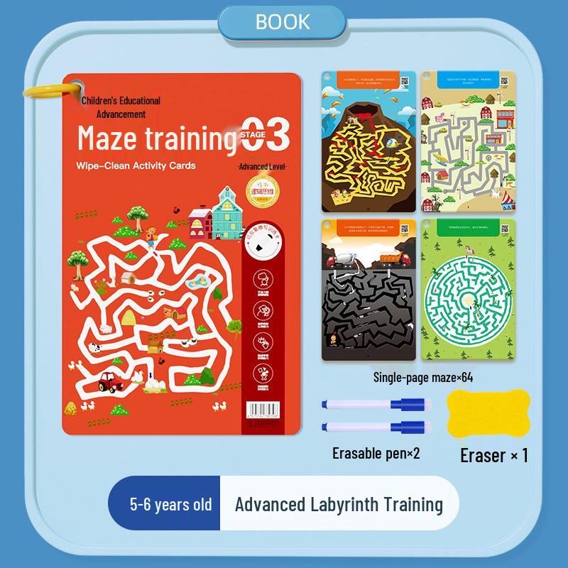 Children's Maze Puzzle Book: Whole Brain Development for Ages 3-6