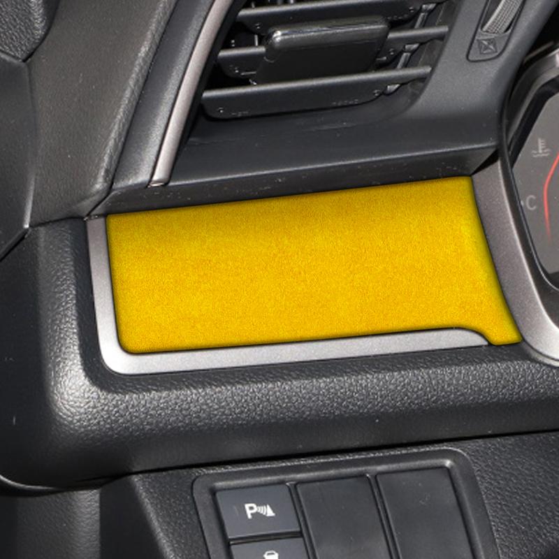 For Honda Civic 10th 2016- Black Suede Dashboard Left Side Panel Trim Cover Car Interior Decoration Modification Accessories