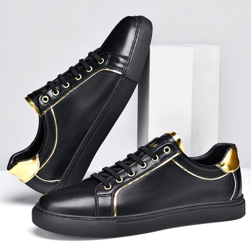 Genuine Leather Men Casual Shoes Fashion Soft Sports Shoes New Arrival Mens Sneakers Lace Up Male Walking Flats Skateboard Shoes