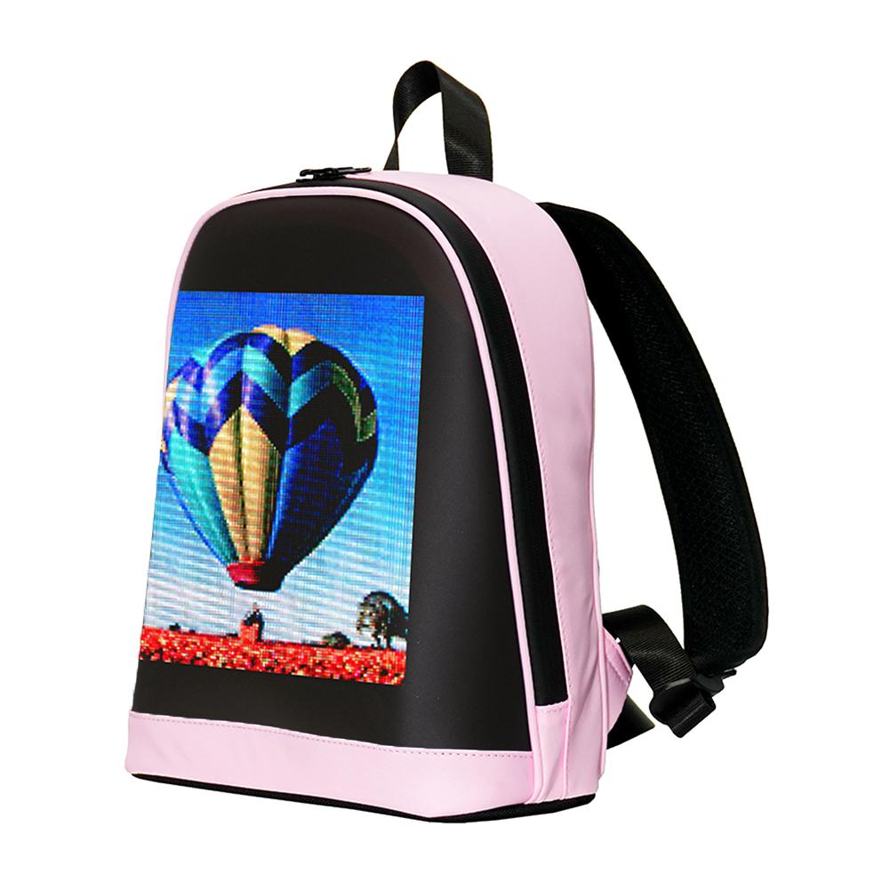 LED Werberucksack APP-Steuerung Motorradrucksack Wasserdicht Outdoor Pixelbildschirm Tasche für Männer Frauen