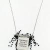 August Harmony Black Beads Fringe Picket Necklace