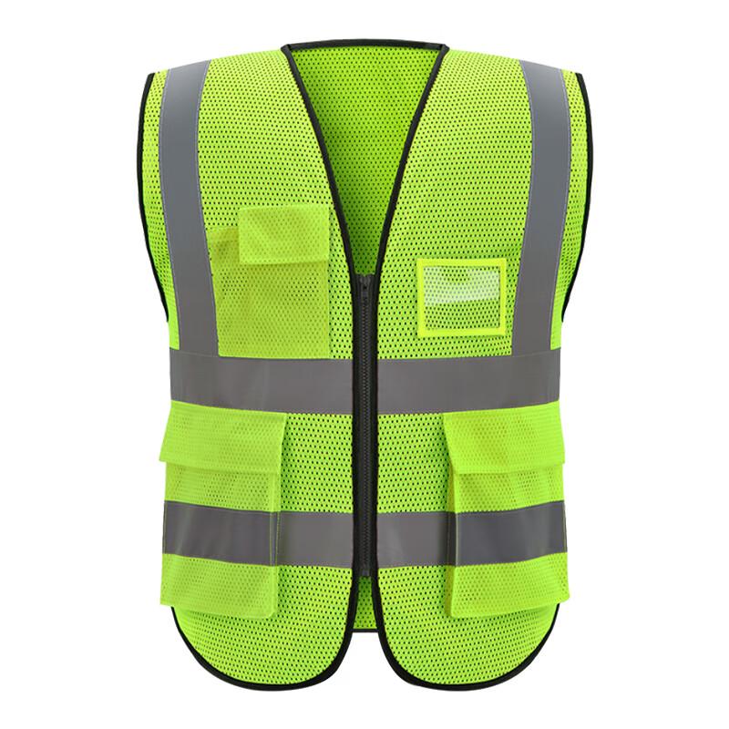 Hochsichtbare Sicherheitsweste mit mehreren Taschen und Reflektoren