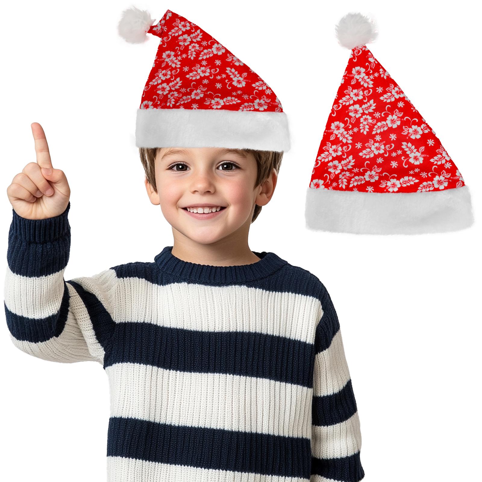 

Christmas Decoration Gifts Hat Scene Layout Printed Christmas Hat One Size