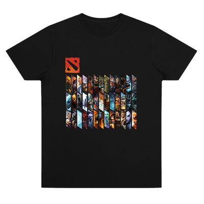 Dota 2 Hero Logo T-shirts Men's Cotton Clothing Women's Casual Comfort Tee Crewneck Short Sleeve High Quality Top Retro T Shirts