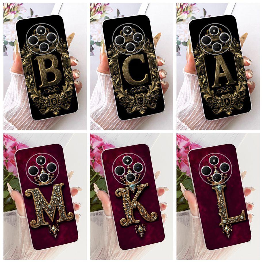 For Xiaomi Redmi 14C Case Luxury Letter Soft Slim Silicone Couple Phone Cover For Xiaomi Poco C75 Redmi A4 A3 Pro Redmi14C Funda