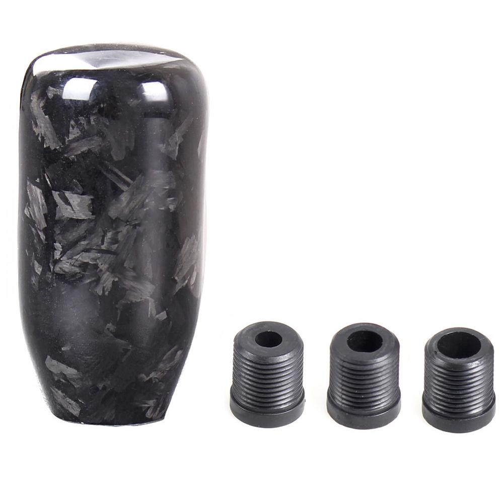 

73*36MM Carbon Fiber Shift Knob Easy Installation Forged Carbon Fiber Construction Driving Experience Improvement чорний