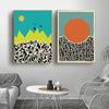 Abstract Colorful Eye Poster Modern Geometric  Canvas Painting Nordic Wall Art Picture Print  for Living Room Home Decoration No Frame