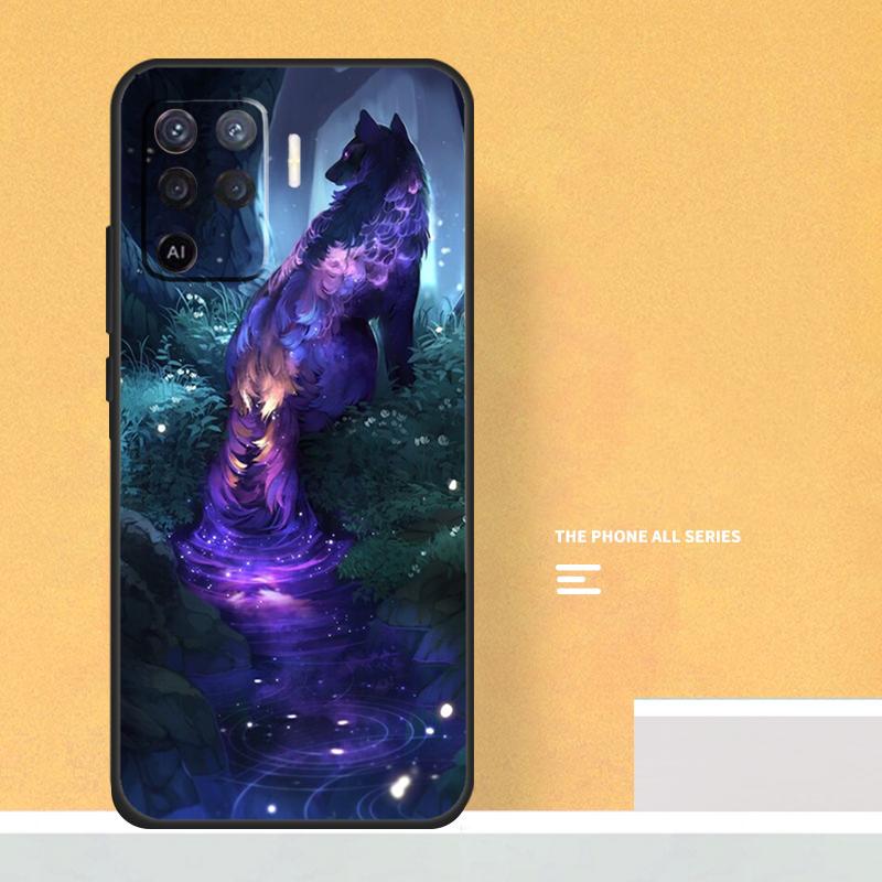 Animal Wolf Case For Oppo A40 A60 A80 A78 A98 A58 A38 A18 A54 A74 A94 A96 A76 A16 A15 A17 A57 A5 A6 Pro