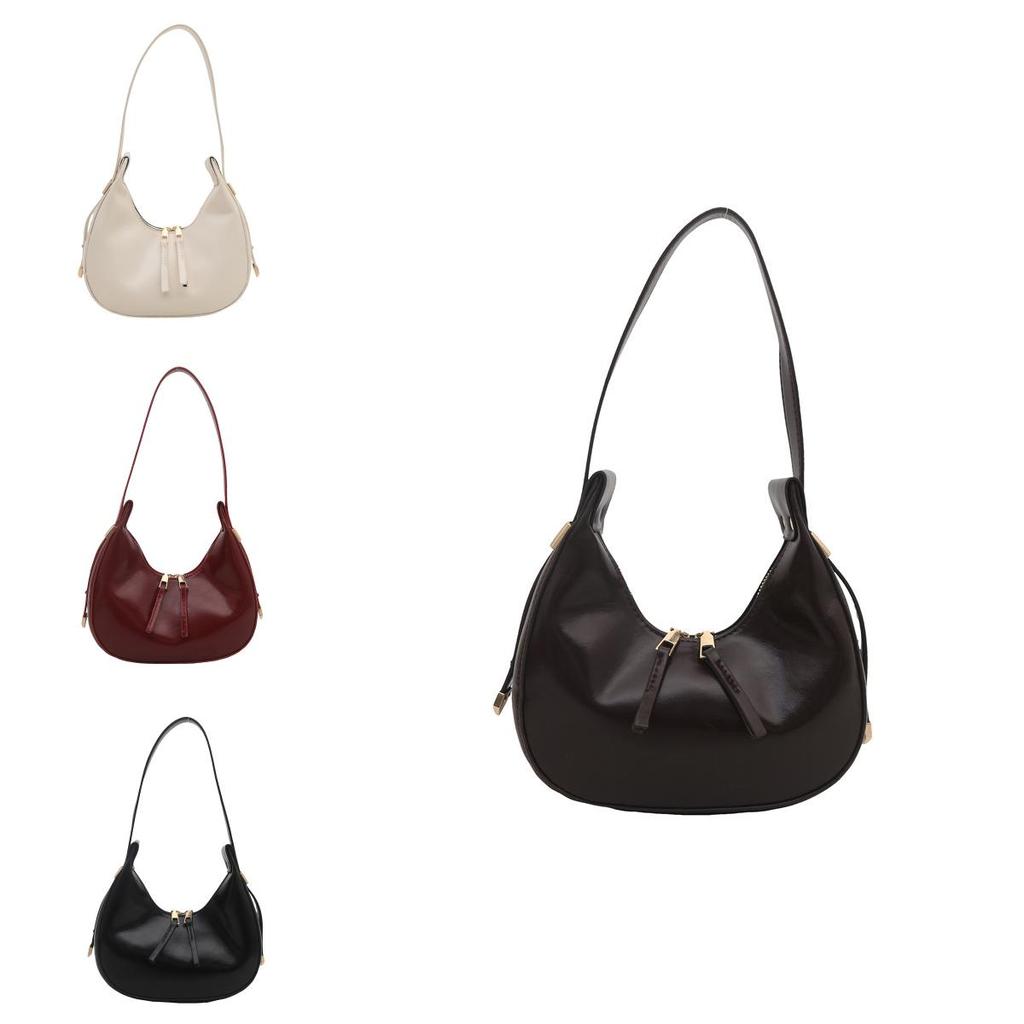Borsa a Spalla alla Moda a Forma di Raviolo d'Acqua in Pu con Dettagli a Cucitura per Street Style
