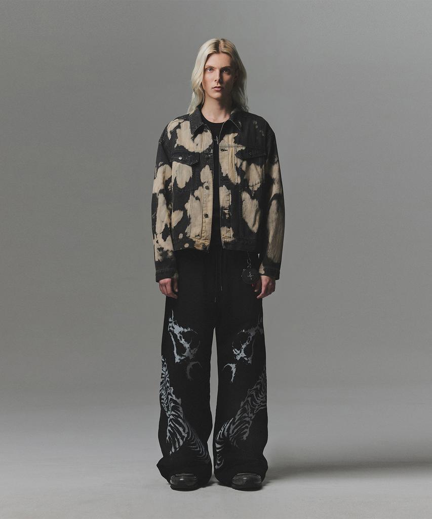 NOT4NERD Snake Bone Sweat Pants - Black