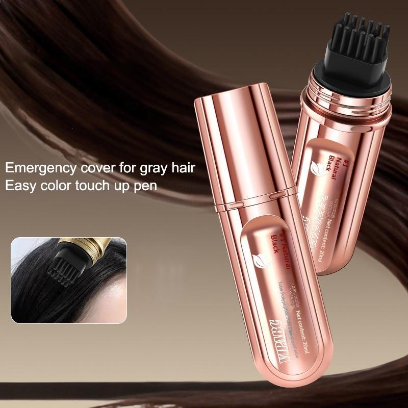 Quick Hair Styling Pen For Instant Touch Up Hair Dyeing Stick Roots Coverage For Busy Workdays And Nights
