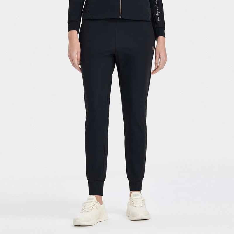 New FILA Knitted Sweatpants Women's Black A11W321611F-BK