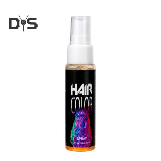 30ML Einweg-Haarfarbenspray, schnelltrocknend, natürliche Pflanzen, Männer und Frauen, temporäres Instant-Haarfärbemittel, Färbemittel für Halloween, Cosplay, Party, Make-up-Requisiten