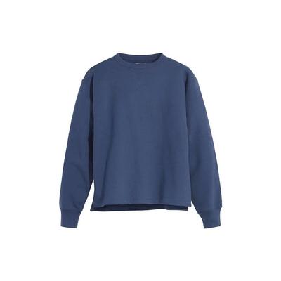 Levis Solid Color Crew Neck Pullover Sweatshirt Men Sweatshirts Dark-Blue A2137-0000