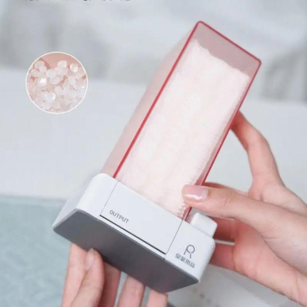 Press Type Makeup Cotton Organizer Dustproof Automatic Cotton Dispenser  Makeup Removal