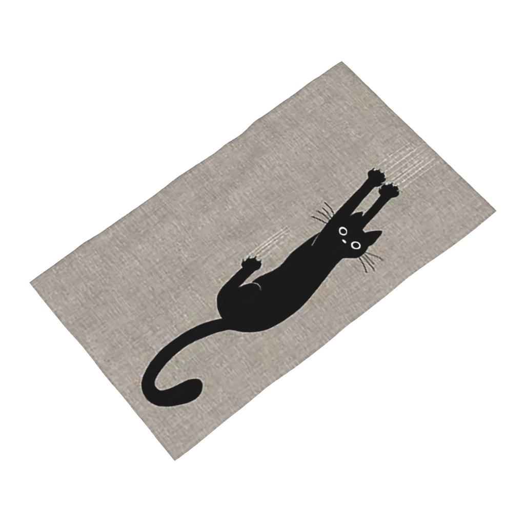 Black Cat Holding On Soft Face Towel Quick Dry Pool Bath Cotton Towels Breathable