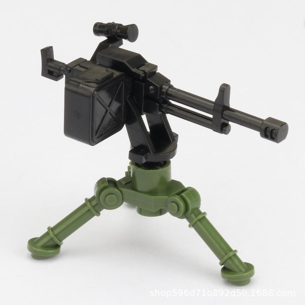 MOC WW2 Militärpistole Kanone Bausteine Schwere Waffen Kriegsszene Soldaten Armee Figuren Zubehör Waffen Steine Spielzeug
