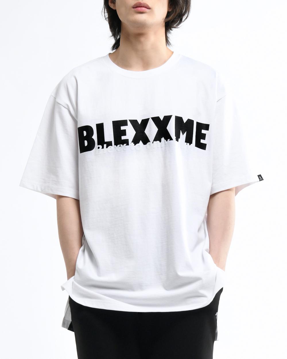 Black Smith Onlyilove Oversize Fit Slit T-Shirt White