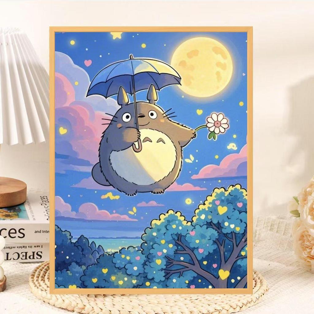 Totoro Wooden Jigsaw Puzzle, 1000 Pieces - Adult & Children's Decompression Toy and Room Decoration, Ideal Birthday Gift