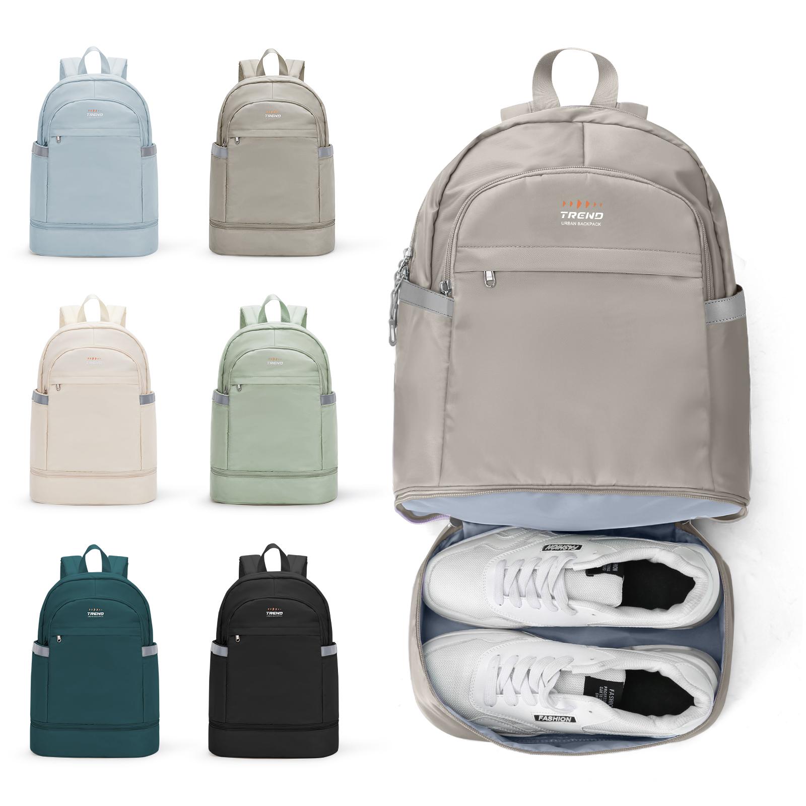 

Маленький спортивный рюкзак для женщин Водонепроницаемый рюкзак с отделением для обуви Легкий дорожный рюкзак Спортивный рюкзак Большая спортивная сумка 15 inches хаки