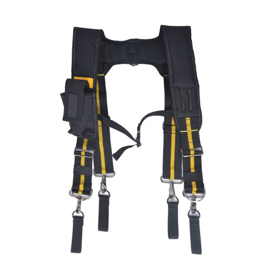 Work Tool Belt Suspenders for Construction Electrician Tool Belt with Adjustable Straps with Detachable Phone Pencil Holder Reduce Stress