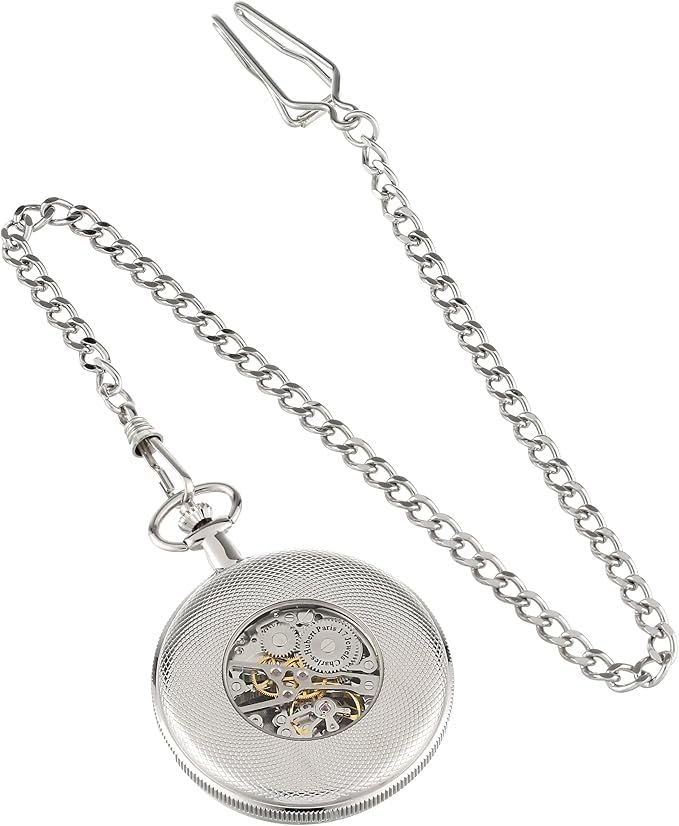 Charles-Hubert- Paris 3860 Two-Tone Mechanical Pocket Watch