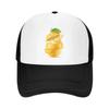 Lemon Juice Mesh Trucker Hats for Men Women Adjustable Casual Fashion Baseball Caps for Outdoor Activities