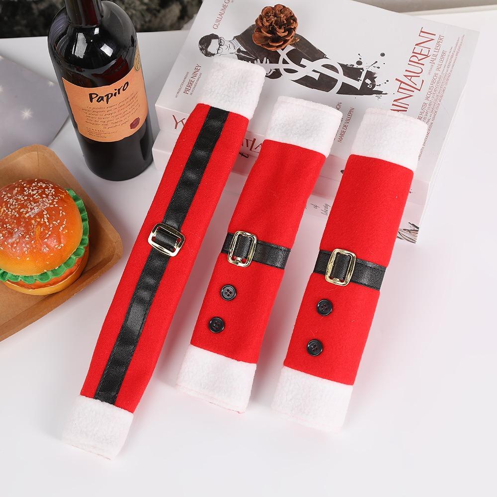 3pcs/set Durable Fridge Door Handle Cover Anti Skid Microwave Handle Cover  Christmas