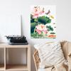 China Stil Lotusblatt Lotusblatt Lotusblume Poster Schlafzimmer Wohnzimmer Veranda Heimverschönerung Dekoration Wandaufkleber