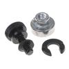 6mm Motorcycle Rear Seat Bolt Nut Kit High Strength 1Set Mounting Screw for Universal Motorbike Replacement Accessories