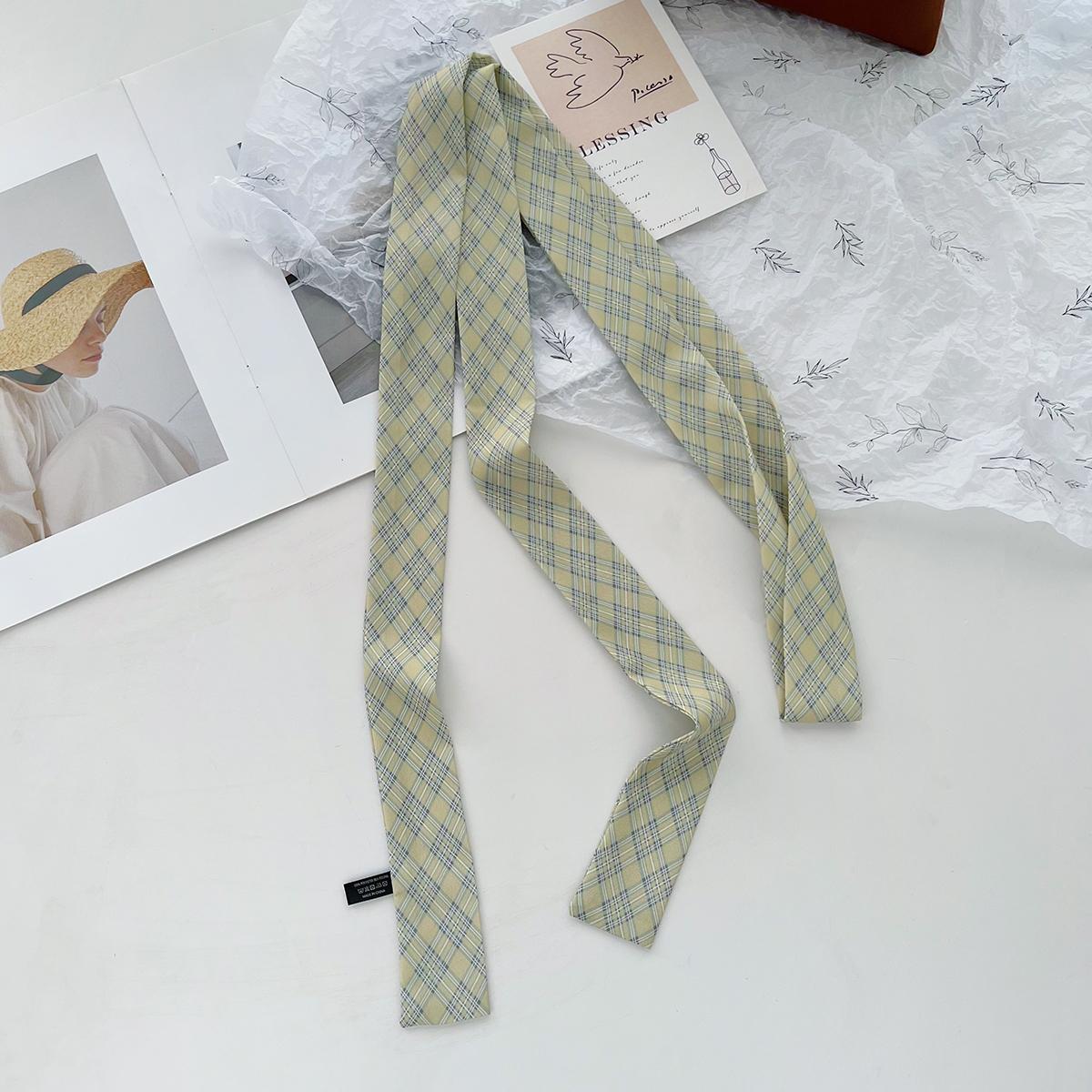 Silk Scarf, Long Strip, High-End Sense, Versatile, Small Scarf, Accessories, Spring And Summer New Products, Retro Polka Dot Headscarf, Headband 185cm