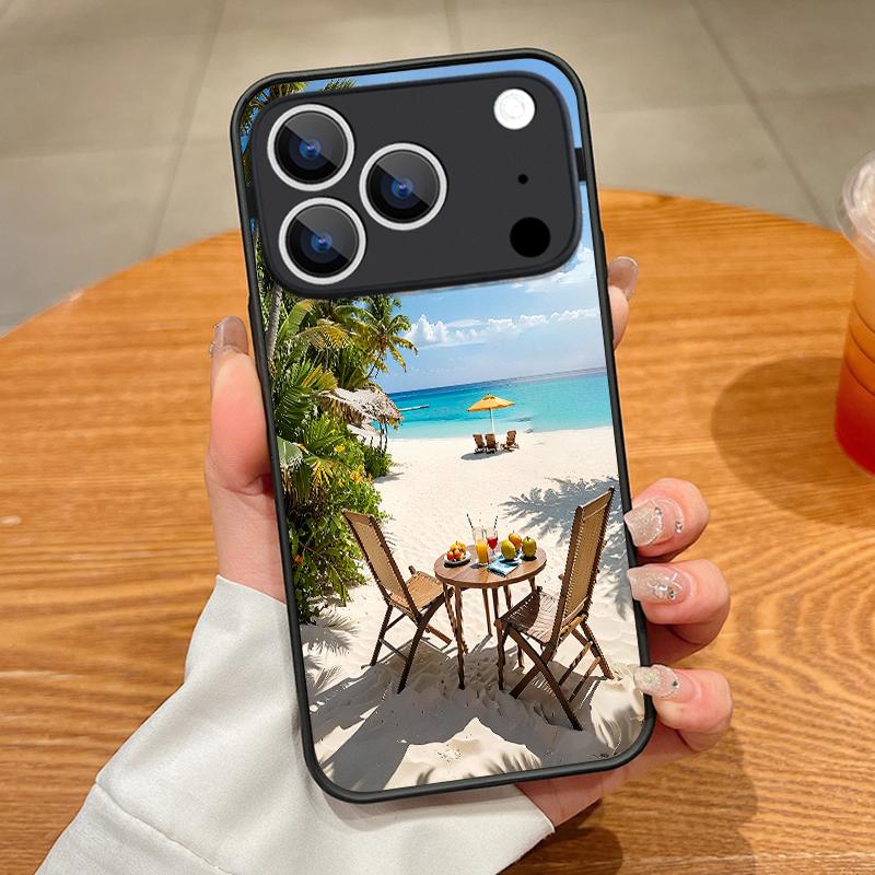 Thin Ring Magnetic For Magsafe Case For iPhone 17 Pro Max Case iPhone 16 15 14 13 Pro Max 17E Romantic Scenery Print Hybrid TPU+PC Matte Cover iPhone 13 Pro Max