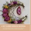 2 Stück Weinrebenkranz DIY Kranz Zubehör Mondförmiger Rattan Natürliche Handgefertigte Geflochtene Ringe Rahmen Für Basteln DIY Blumengeschäft Dekoration