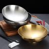 Thickened Stainless Steel Bowl High Footed Soup Bowl Tableware Korean Ramen Bowl  Children Use