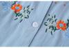 2026 Spring Retro Plus Size Cotton Embroidered Long Sleeve Cardigan for Women - Slimming 200 Jin Top for Plus Size 