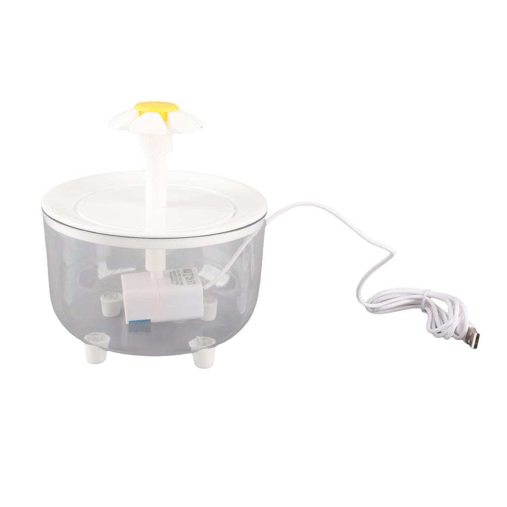 Katzenbrunnen Automatische Zirkulation USB Transparenter Wassertank Leiser Haustierbrunnen Katze