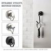 6Pcs Rotatable Magnetic Hooks,180°/360° Swivel Strong Magnet Hangers,Multi-Purpose Metal Magnetic Hooks for Home & Outdoor Use