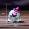 Mikro Landskap Søt Halloween Middag Doll Ghost Mummy Pumpkin Figur Bordplate Resin Trinket