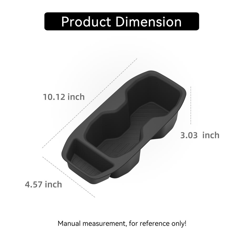 LUCKEASY for Chevrolet Chevy Bolt EV 2027+ TPE Center Console Cup Holder Shock-Absorbing Insert Drinks Storage Box Accessories