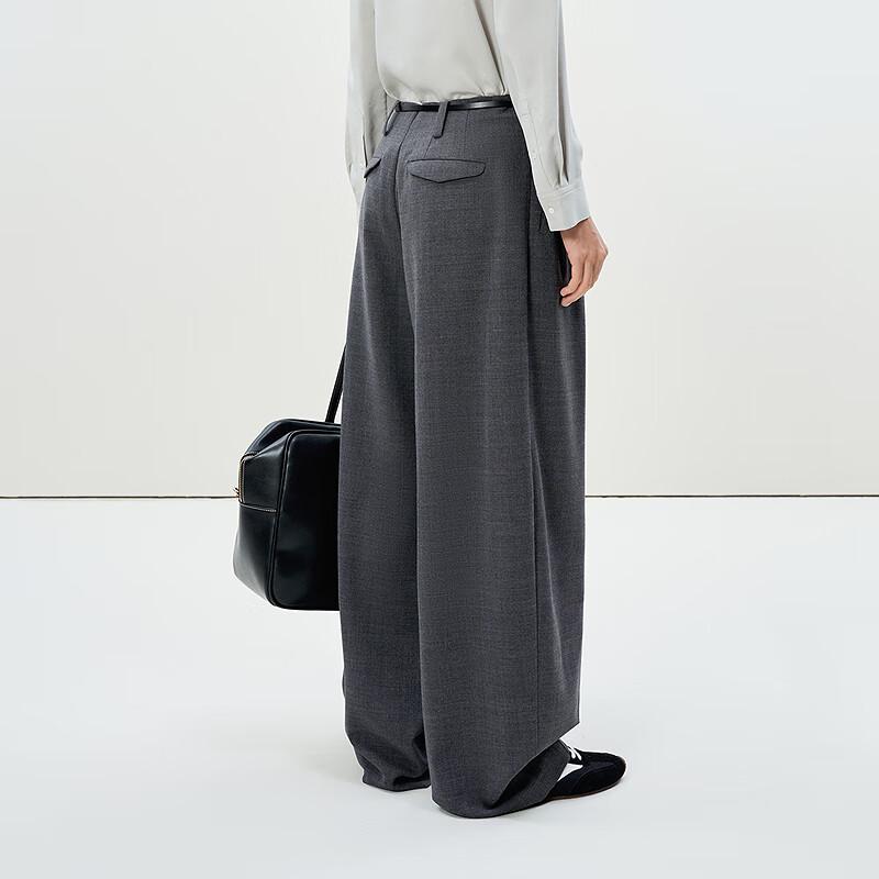 LESS 2025 Spring Casual Wide-Leg Trousers