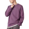 Li-Ning Sports Trend Series Brand Logo Patch Solid Color Crew Neck Pullover Sweatshirt Men Tops Purple AWDSB13-4