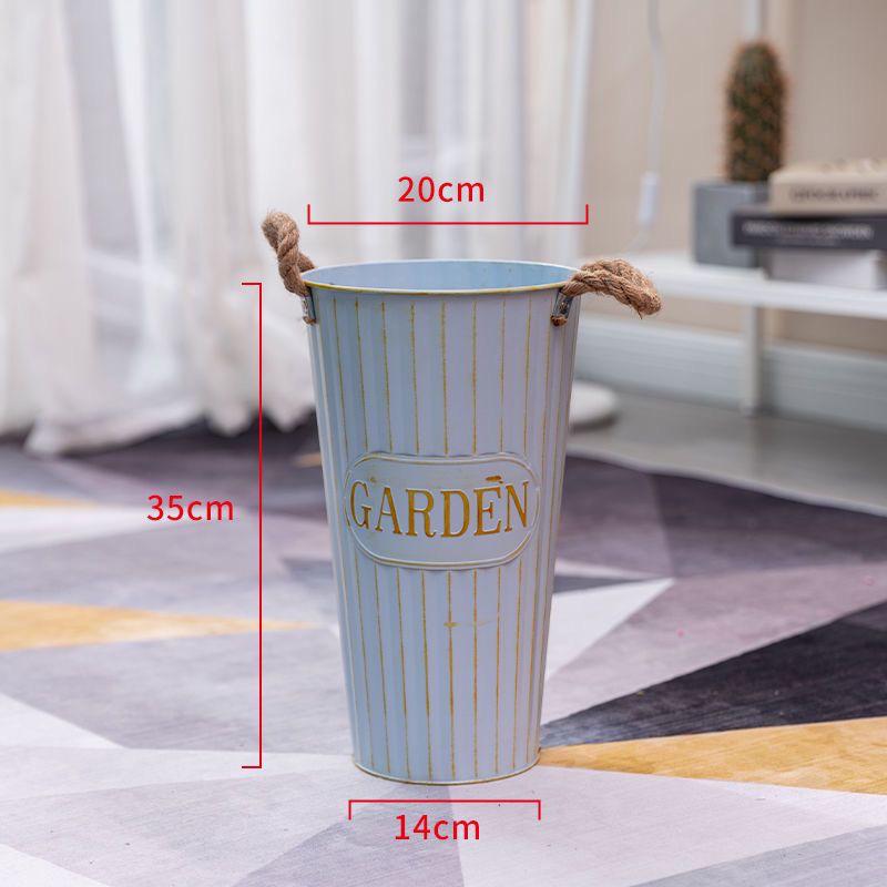 Creative Tin Flower Pot: Dried & Fresh Flower Arrangement Vase for Home or Flower Shop Use