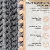 Adjustable Chunky Blanket Loom Kit Handmade Craft with Installation Tools Wooden Knitting Loom Multi-Size Hand Knitting Tool