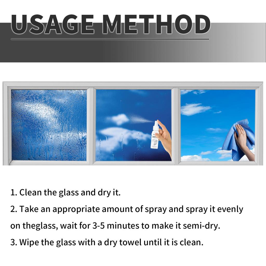 One Way Mirror Spray 30ml Single Sided Reflective Surface Cleaner for Glass Windows and Mirrors for Home Office Use