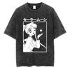 MINISO Maglietta Lavata Stampata Anime Sailor Moon Estate Nuova Cotone Uomo e Donna Larga Casual Retro Trendy Manica Corta Top