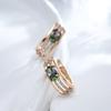 New  Rose Gold Color Vintage Drop Earrings For Women Unusual Colourful Natural Zircon Earrings Fashion Daily Jewelry