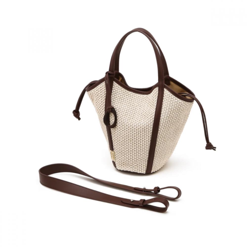 Daks Ivory Raffia Tote And Shoulder Bag Dcba6e103iv