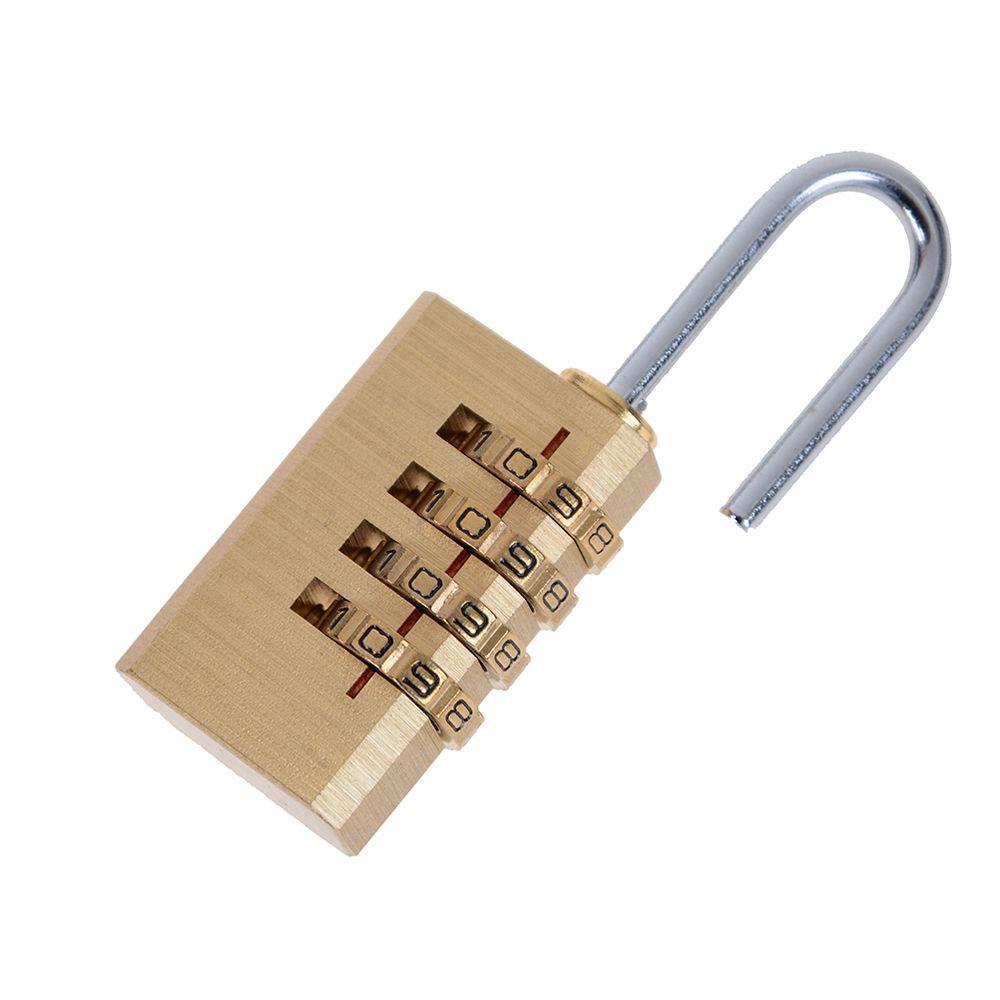 Mini 4 Digits Number Security Tool Password Code Brass Combination Lock Password Lock Padlock