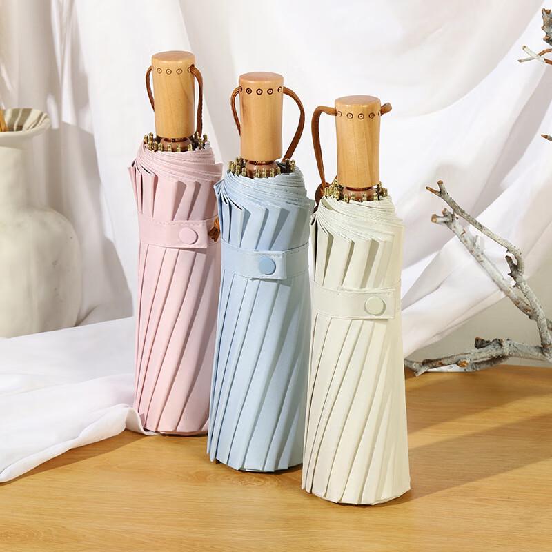 Pu Lian Artistic 24-Rib Folding UV Umbrella