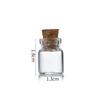 50/10Pcs Mini Clear Glass with Cork Transparent DIY Art Craft Message Bottle Empty Wishing Bottles Xmas Wedding Party Decoration